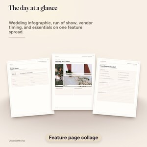 Carnet de planification et de coordination du jour J | Modèle Canva + PDF à remplir image 6