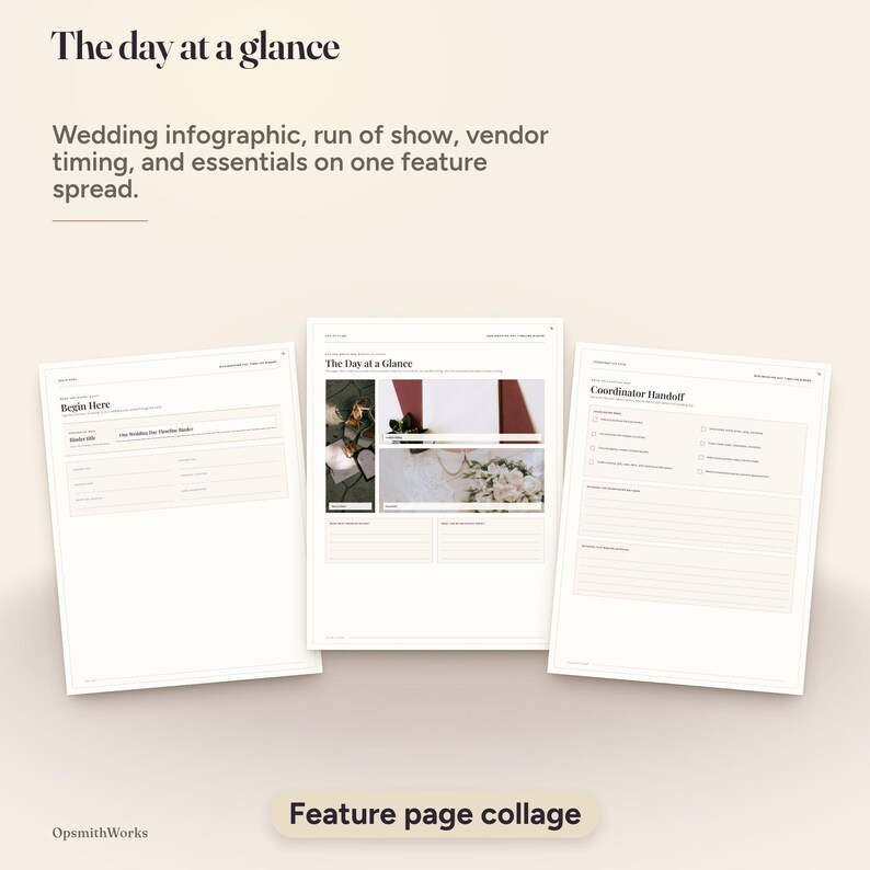 Carnet de planification et de coordination du jour J | Modèle Canva + PDF à remplir image 6
