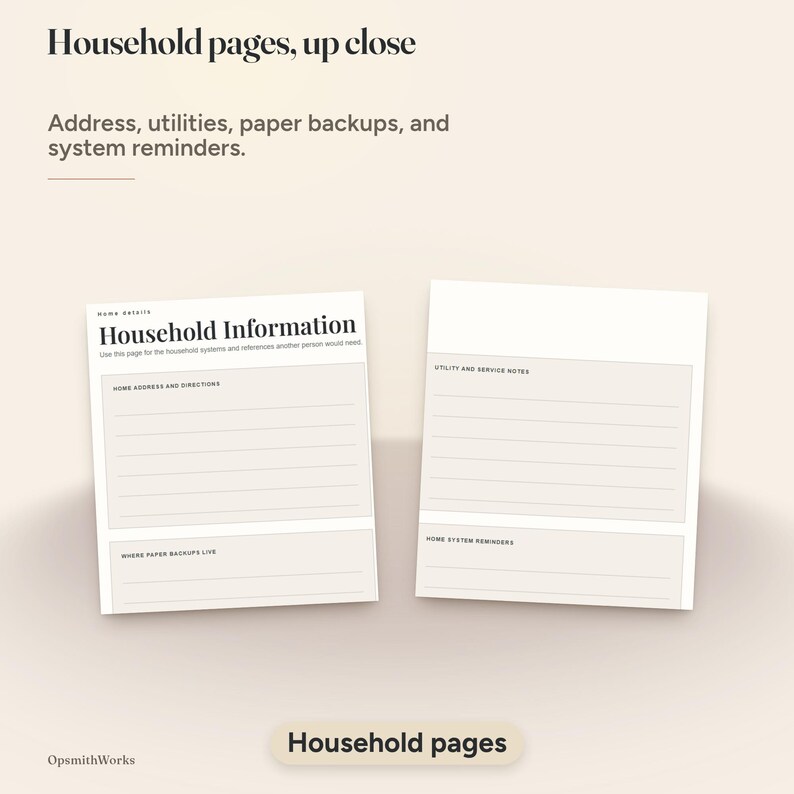 Emergency Binder — Household Ready Binder | Fillable PDF + Canva image 14