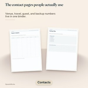Destination Wedding Planner Binder | Canva Template + Fillable PDF image 13