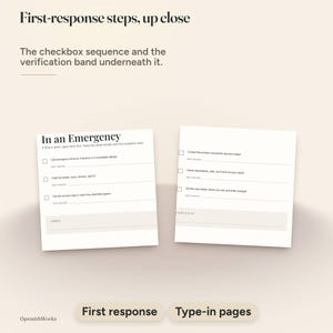 Emergency Binder — Household Ready Binder | Fillable PDF + Canva image 13