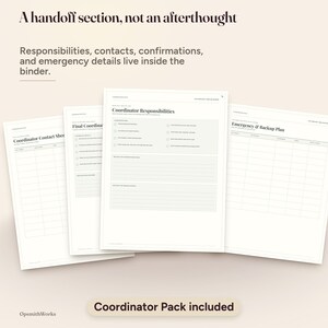 Hochzeits-Zeitplan-Ordner – 12-Monats-Planungscheckliste | Canva-Vorlage + ausfüllbares PDF Bild 10