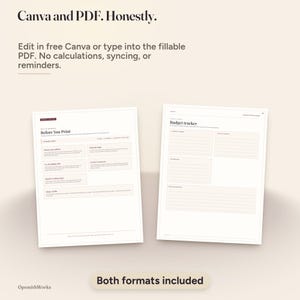 Wedding Budget Planner — Complete Cost Binder | Fillable PDF + Canva Template image 7