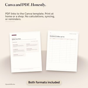 Carnet de planification et de coordination du jour J | Modèle Canva + PDF à remplir image 16
