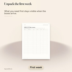 Moving Checklist Binder | Moving Planner Fillable PDF + Canva Template image 15