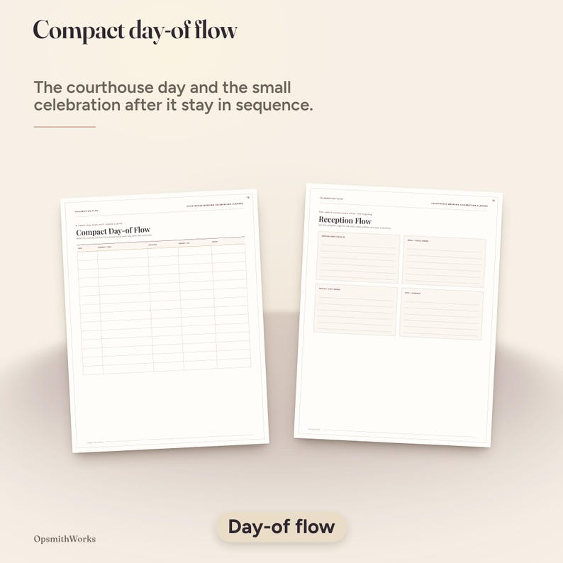 Courthouse Wedding Celebration Planner | Canva Template + Fillable PDF image 10