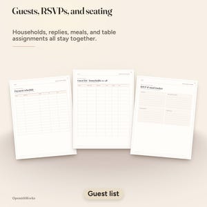 Wedding Checklist Printable — Complete Planning Checklist | Canva Template + Fillable PDF image 12