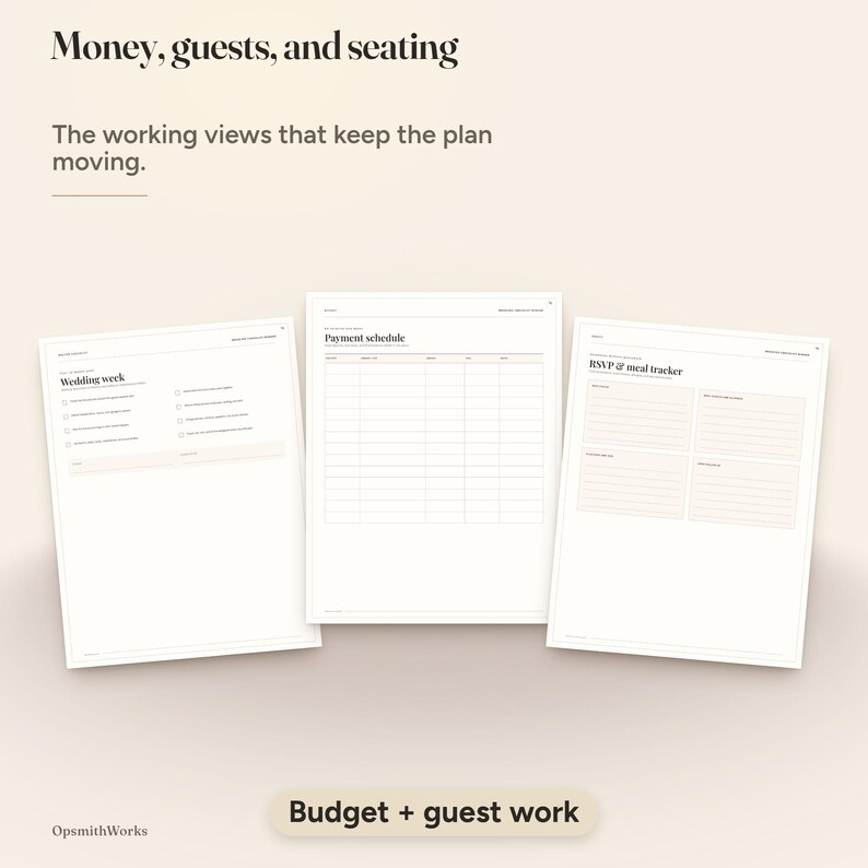 Wedding Checklist Printable — Complete Planning Checklist | Canva Template + Fillable PDF image 8