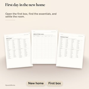 Moving Checklist Binder | Moving Planner Fillable PDF + Canva Template image 17