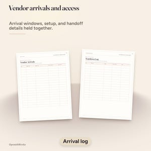 Carnet de planification et de coordination du jour J | Modèle Canva + PDF à remplir image 8