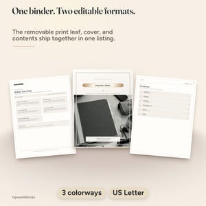 Emergency Binder — Household Ready Binder | Fillable PDF + Canva image 2