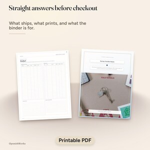 Moving Checklist Binder | Moving Planner Fillable PDF + Canva Template image 19