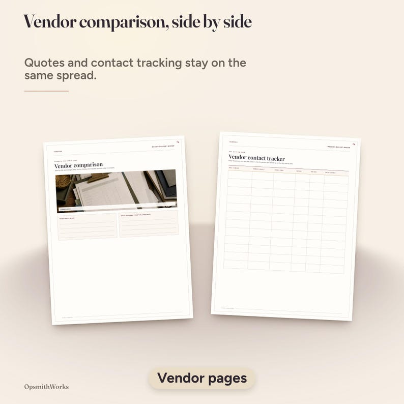 Wedding Budget Planner — Complete Cost Binder | Fillable PDF + Canva Template image 10