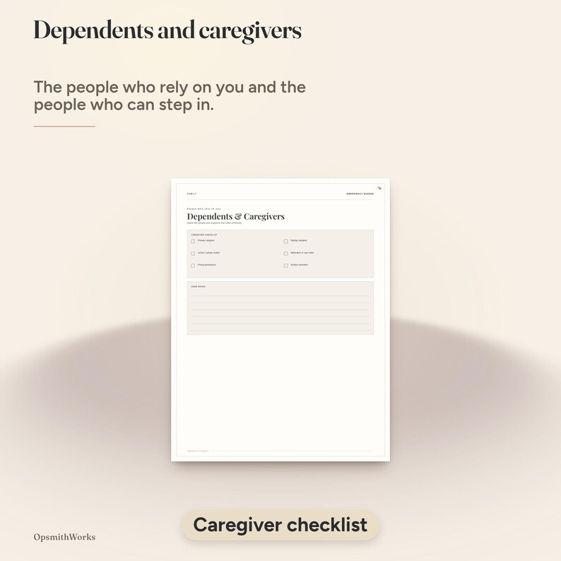 Emergency Binder — Household Ready Binder | Fillable PDF + Canva image 7