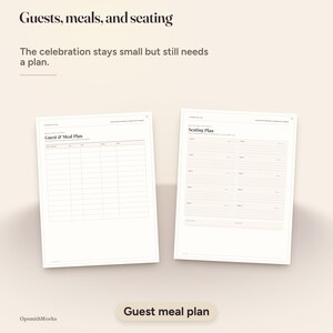 Courthouse Wedding Celebration Planner | Canva Template + Fillable PDF image 8