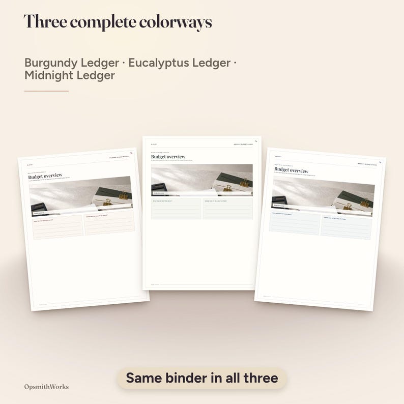 Wedding Budget Planner — Complete Cost Binder | Fillable PDF + Canva Template image 5