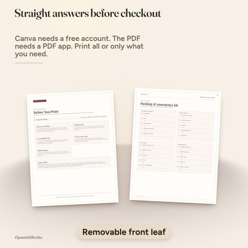 Wedding Checklist Printable — Complete Planning Checklist | Canva Template + Fillable PDF image 18