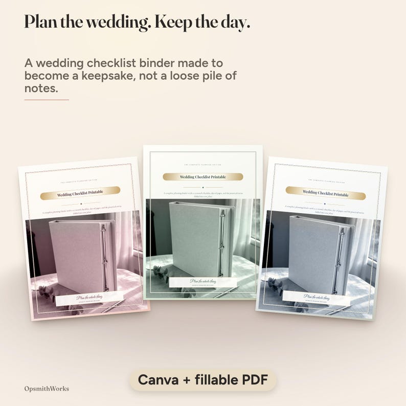 Wedding Checklist Printable — Complete Planning Checklist | Canva Template + Fillable PDF image 20