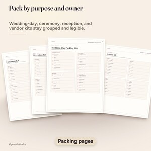 Carnet de planification et de coordination du jour J | Modèle Canva + PDF à remplir image 14