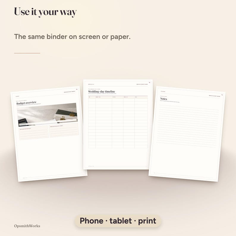 Wedding Budget Planner — Complete Cost Binder | Fillable PDF + Canva Template image 14