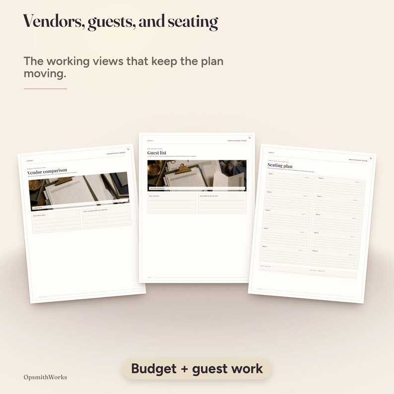 Wedding Budget Planner — Complete Cost Binder | Fillable PDF + Canva Template image 8
