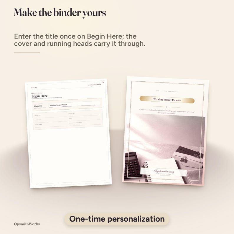 Wedding Budget Planner — Complete Cost Binder | Fillable PDF + Canva Template image 9