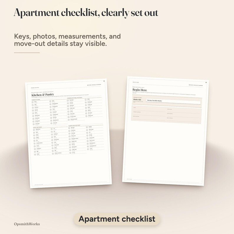 Moving Checklist Binder | Moving Planner Fillable PDF + Canva Template image 8