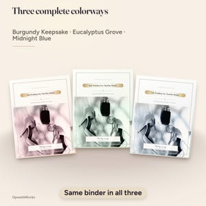 Carnet de planification et de coordination du jour J | Modèle Canva + PDF à remplir image 5