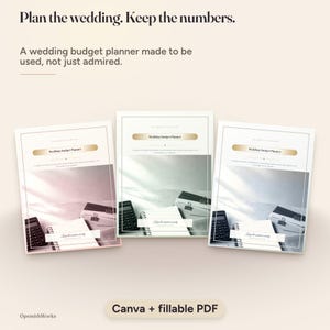 Wedding Budget Planner — Complete Cost Binder | Fillable PDF + Canva Template image 20