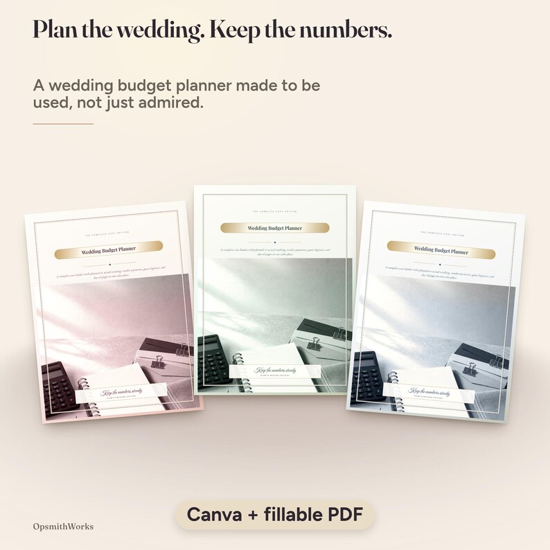 Wedding Budget Planner — Complete Cost Binder | Fillable PDF + Canva Template image 20