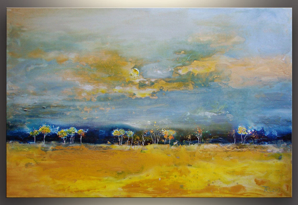 Abstract Landscape Painting Original Art Oil Painting On Etsy