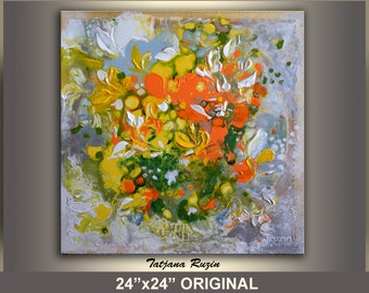 abstract, Floral, Art, Painting, Abstract Art, acrylic Painting, Flowers, Abstract Painting, Tatjana Ruzin, ORIGINAL, artwork, Wall Art