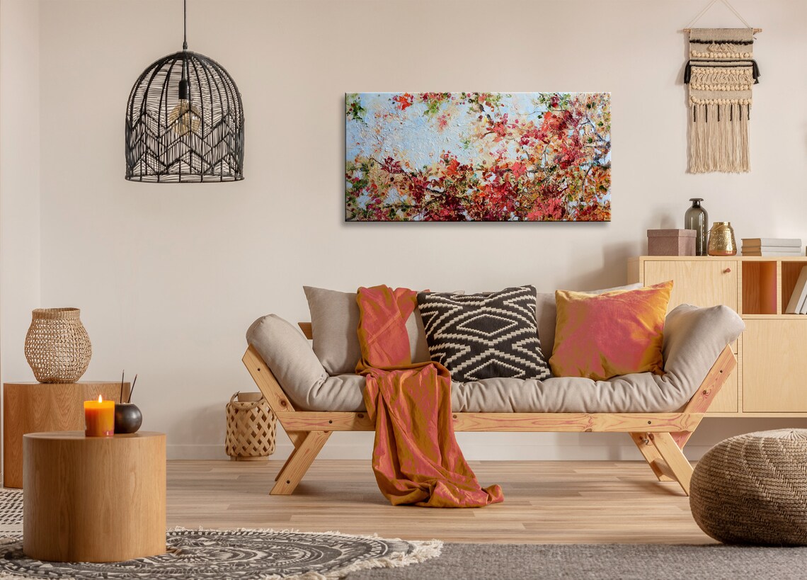 Original Oil Painting Stretched Canvas Large Wall Art Etsy Canada