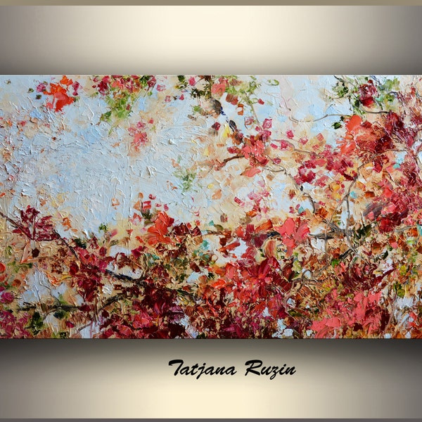 Original Oil Painting, stretched canvas, Large Wall Art, Abstract Landscape Painting, Art Painting, Original Artwork, palette knife