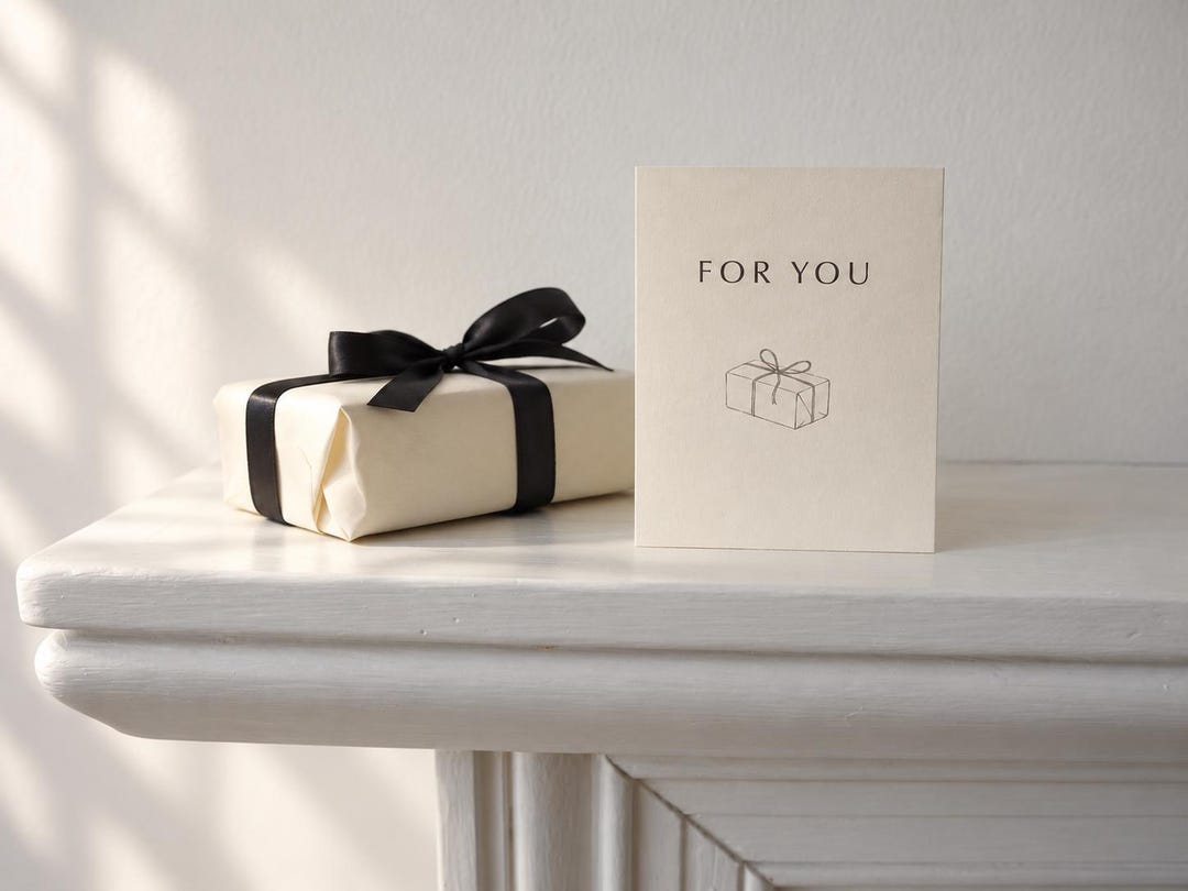 For You Folded Note | Printable Mini Greeting Card | Instant Download ...