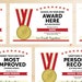 Editable Track and Field Award Certificates - INSTANT DOWNLOAD PRINTABLE - Red and White Cream
