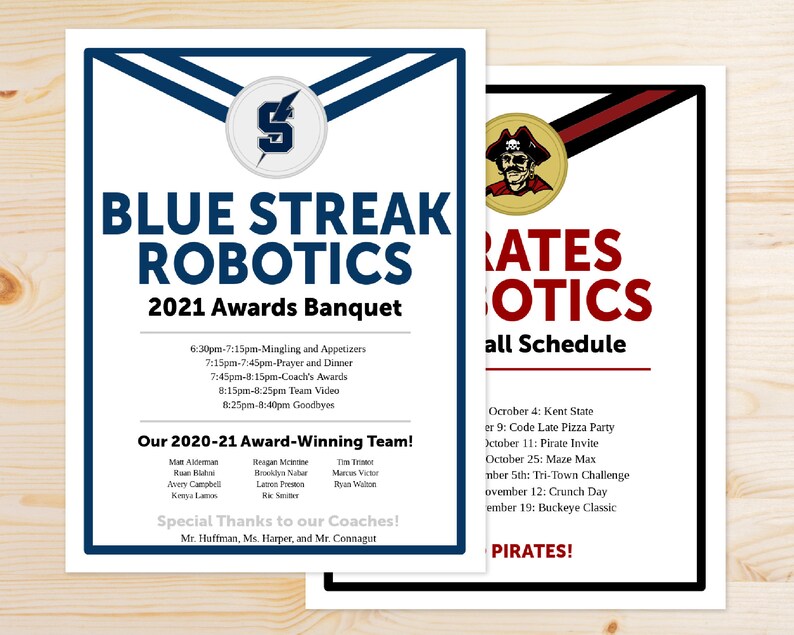 Editable Award Banquet Program INSTANT ONLINE TEMPLATE Etsy