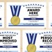 Editable Track and Field Award Certificates - INSTANT DOWNLOAD PRINTABLE - Navy Blue and Light Sky Blue