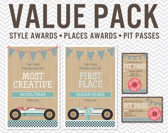 Powder Puff Derby Event Pack - INSTANT DOWNLOAD PRINTABLE - Driftwood Collection