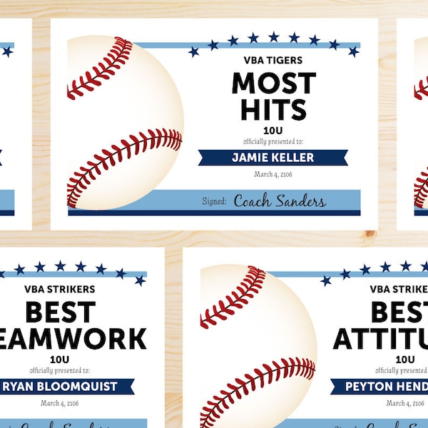 Funny Baseball Certificates Etsy Funny Baseball Certificates Etsy