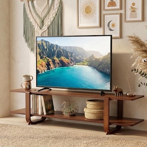 バンブーファニチャーテレビステーション【cabinet】 Bamboo Tv Stand - Etsy