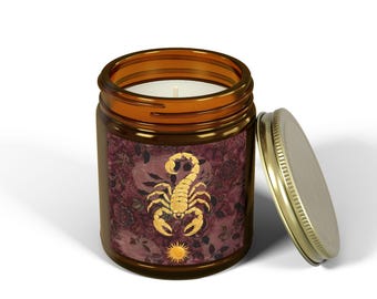 Scorpio Muse Candle | Coconut Wax Zodiac Candle