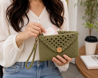 Crochet Wallet Pattern PDF | Easy Card Holder Crochet Pattern | Beginner Friendly Wallet Tutorial | Small Pouch | Cute Handmade DIY Gift