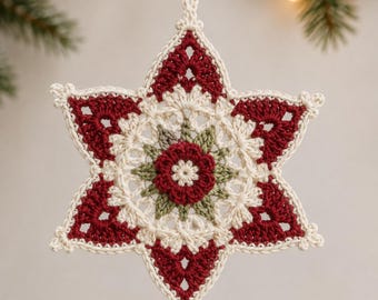 Crochet Pattern, Christmas Crochet Decor, Christmas Decoration Pattern, Crochet Christmas Tree Decor, Crochet Christmas Ornament