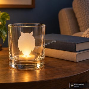 Woodland Animal Silhouettes SVG for Personal Glass Etching, PDF Guide, Digital Download
