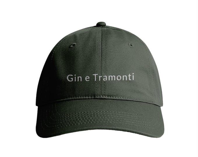 Gin e Tramonti |  | Minimal Embroidered Washed Cotton Hat | Coastal Summer Style