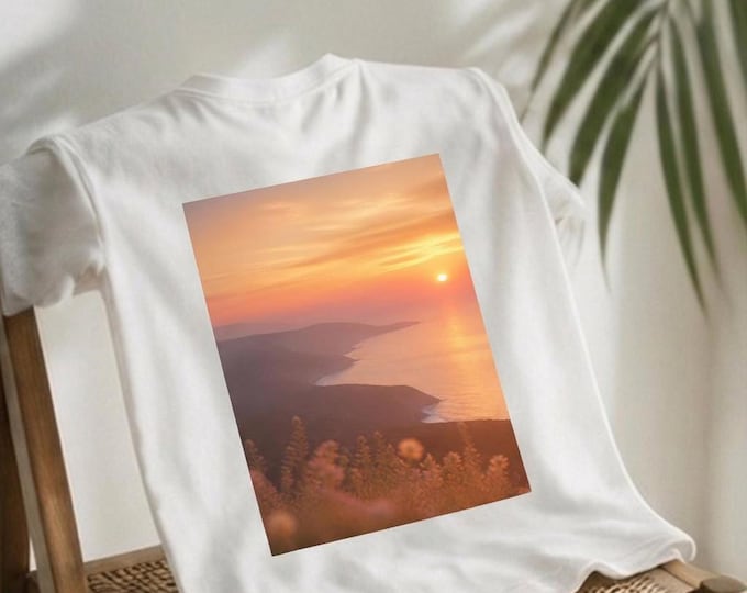 Printed T-Shirt | Coastal Soul Organic Oversized Cotton Graphic Tee