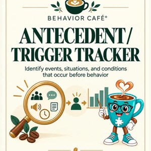 Antecedent Trigger Tracker | ABA Behavior Data Collection Form | Printable PDF
