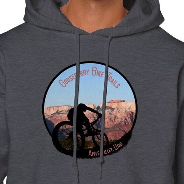 Gooseberry Bike Trails Apple Valley Zion National Park Utah Virgin river hiking camping biking canyon steamboat Unisex Pullover Hoodie