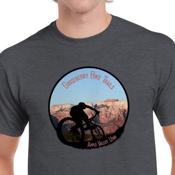 Gooseberry Bike Trails Apple Valley Zion National Park Utah Virgin river hiking camping biking canyon steamboat mountain mens Unisex T-shirt